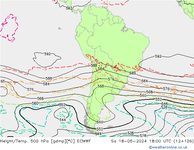Z500/Rain (+SLP)/Z850 ECMWF so. 18.05.2024 18 UTC