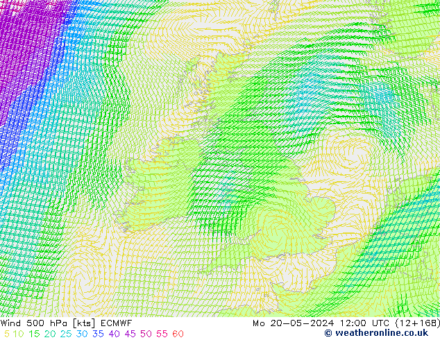 Wind 500 hPa ECMWF ma 20.05.2024 12 UTC