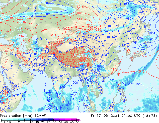 Yağış ECMWF Cu 17.05.2024 00 UTC