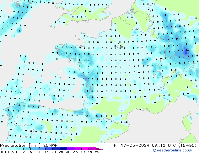 precipitação ECMWF Sex 17.05.2024 12 UTC