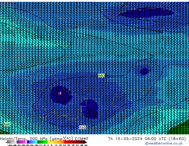 Z500/Regen(+SLP)/Z850 ECMWF do 16.05.2024 06 UTC