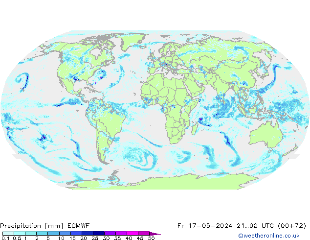 Yağış ECMWF Cu 17.05.2024 00 UTC