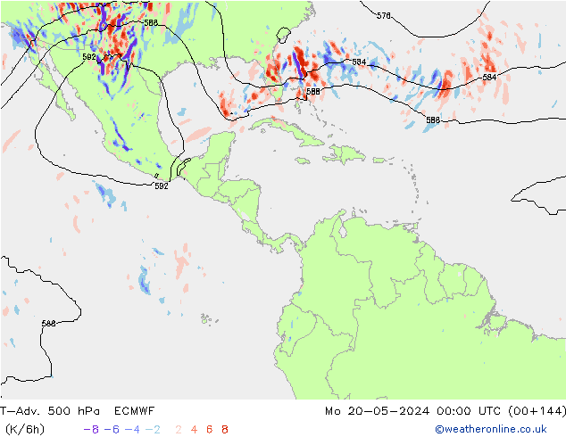 T-Adv. 500 hPa ECMWF Mo 20.05.2024 00 UTC