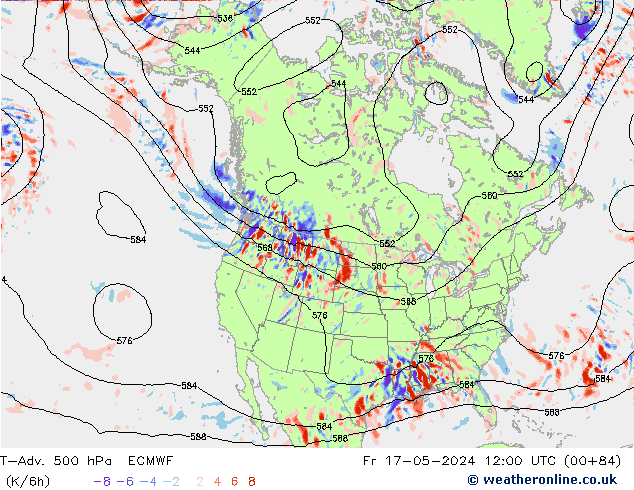 T-Adv. 500 hPa ECMWF pt. 17.05.2024 12 UTC