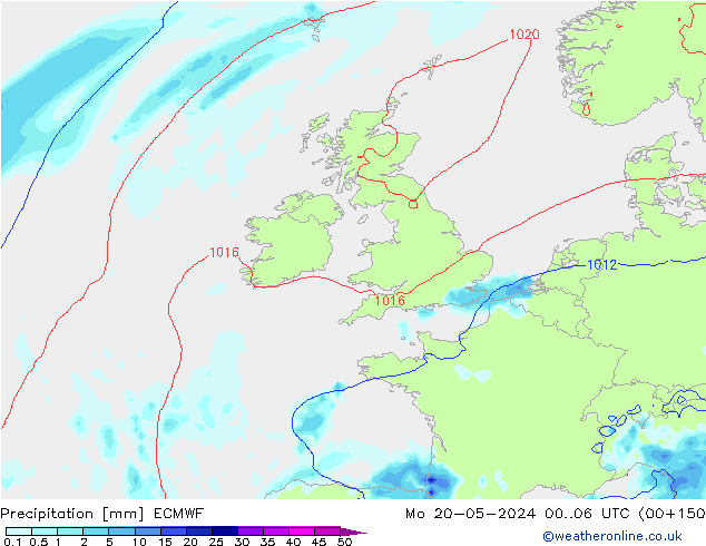 Yağış ECMWF Pzt 20.05.2024 06 UTC