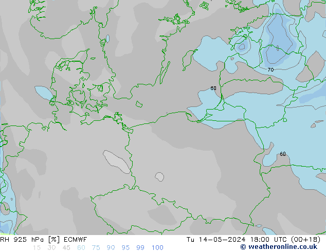 RV 925 hPa ECMWF di 14.05.2024 18 UTC