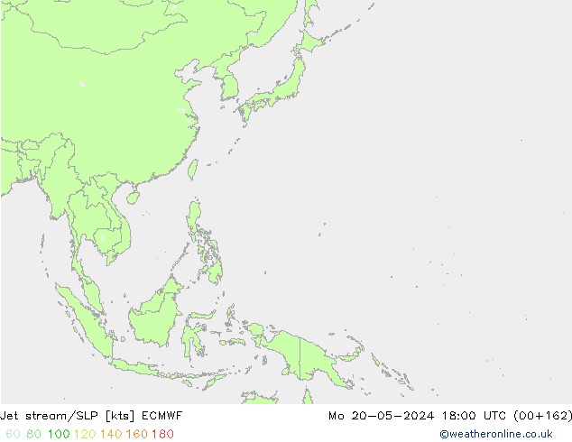 джет/приземное давление ECMWF пн 20.05.2024 18 UTC