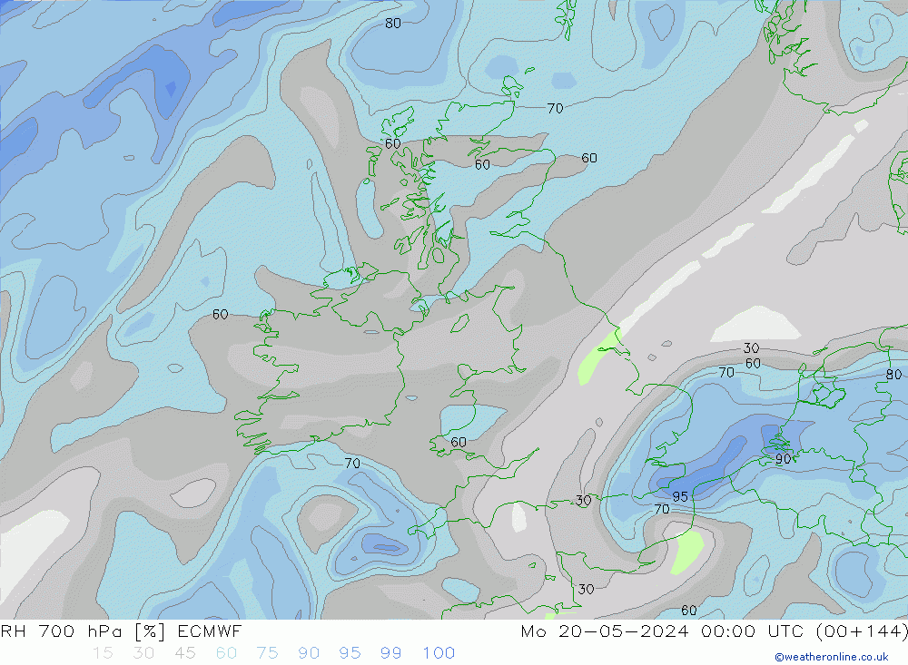 RV 700 hPa ECMWF ma 20.05.2024 00 UTC