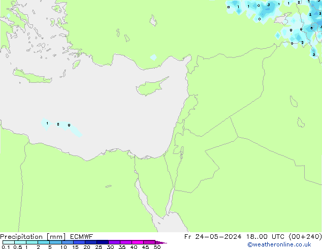 Yağış ECMWF Cu 24.05.2024 00 UTC