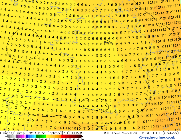 Z500/Rain (+SLP)/Z850 ECMWF ср 15.05.2024 18 UTC