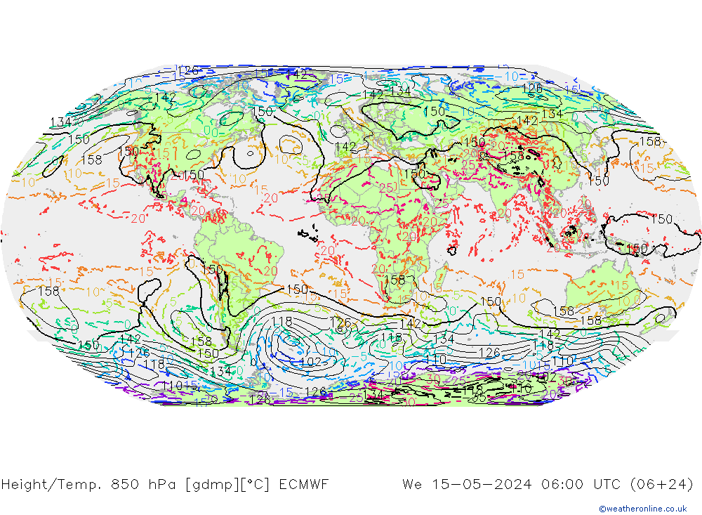 Z500/Rain (+SLP)/Z850 ECMWF We 15.05.2024 06 UTC