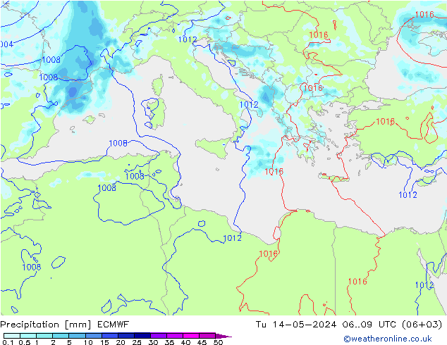 Yağış ECMWF Sa 14.05.2024 09 UTC