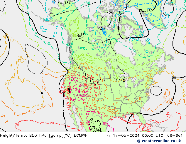 Z500/Rain (+SLP)/Z850 ECMWF ven 17.05.2024 00 UTC