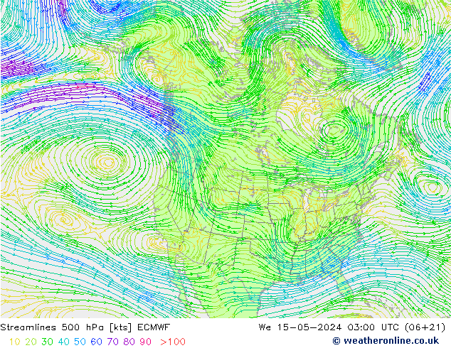 风 500 hPa ECMWF 星期三 15.05.2024 03 UTC