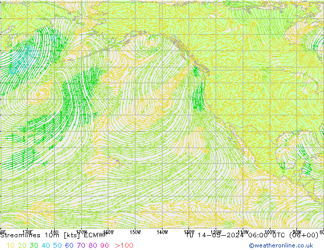 ветер 10m ECMWF вт 14.05.2024 06 UTC