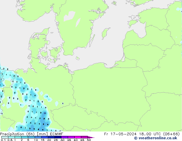 Z500/Yağmur (+YB)/Z850 ECMWF Cu 17.05.2024 00 UTC