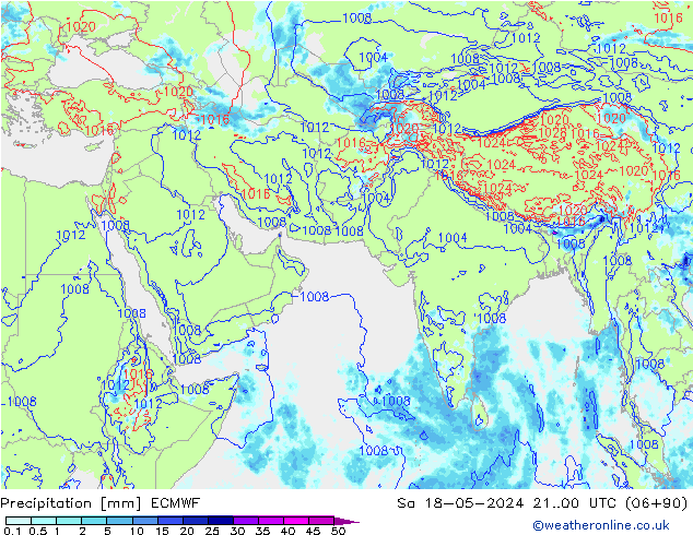 Yağış ECMWF Cts 18.05.2024 00 UTC