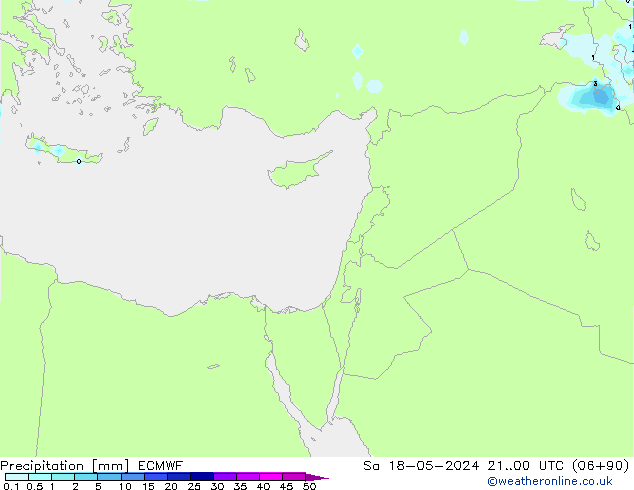 Yağış ECMWF Cts 18.05.2024 00 UTC