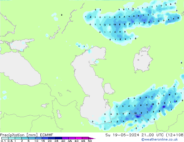 Niederschlag ECMWF So 19.05.2024 00 UTC