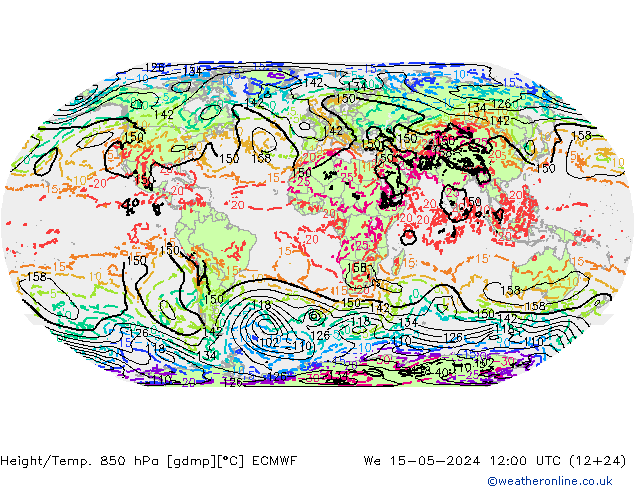 Z500/Rain (+SLP)/Z850 ECMWF mié 15.05.2024 12 UTC