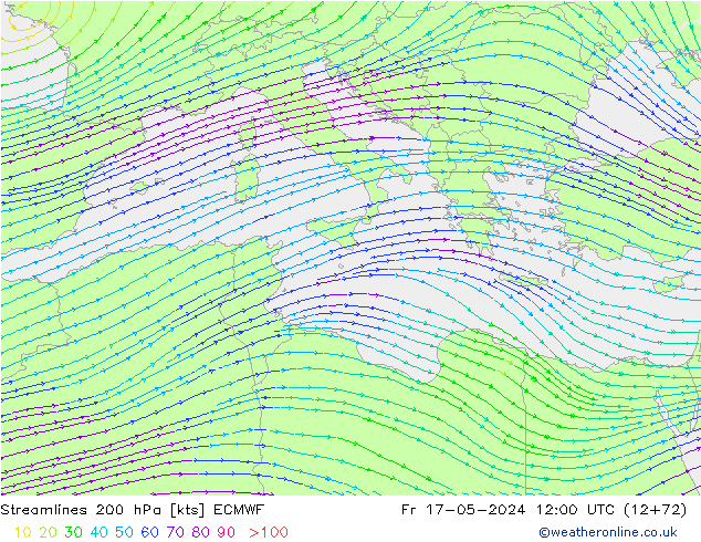  200 hPa ECMWF  17.05.2024 12 UTC