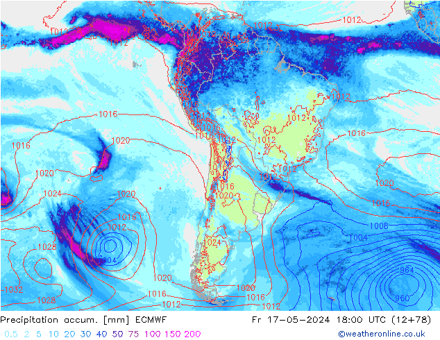 Precipitation accum. ECMWF  17.05.2024 18 UTC