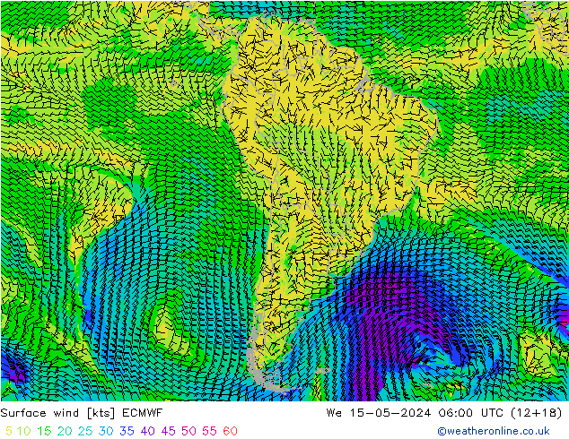 Surface wind ECMWF St 15.05.2024 06 UTC
