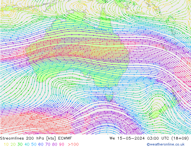  200 hPa ECMWF  15.05.2024 03 UTC
