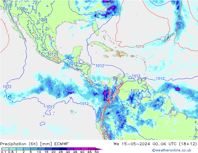 Z500/Rain (+SLP)/Z850 ECMWF St 15.05.2024 06 UTC