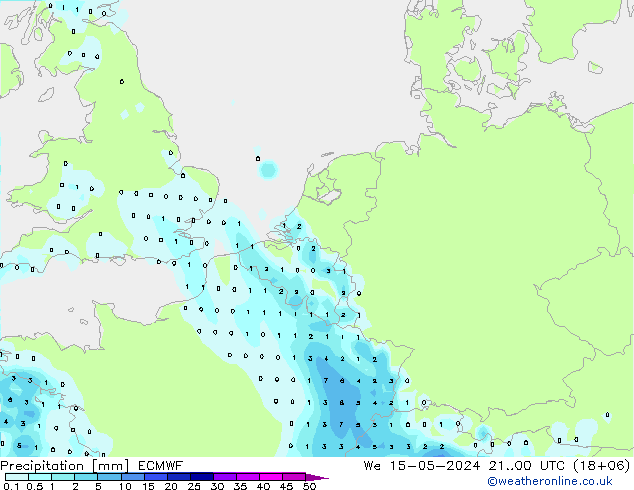 降水 ECMWF 星期三 15.05.2024 00 UTC