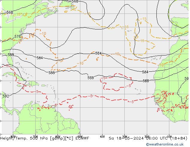 Z500/Rain (+SLP)/Z850 ECMWF sab 18.05.2024 06 UTC
