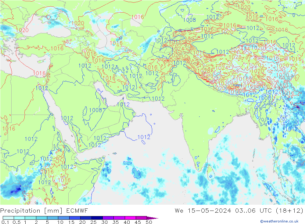 降水 ECMWF 星期三 15.05.2024 06 UTC