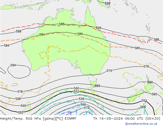 Z500/Regen(+SLP)/Z850 ECMWF do 16.05.2024 06 UTC