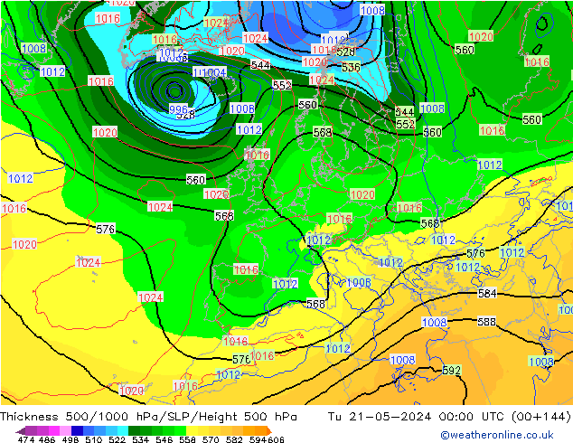 Thck 500-1000hPa ECMWF mar 21.05.2024 00 UTC