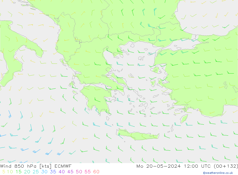 Wind 850 hPa ECMWF Mo 20.05.2024 12 UTC