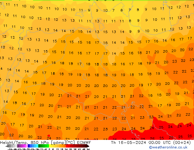 Z500/Rain (+SLP)/Z850 ECMWF  16.05.2024 00 UTC