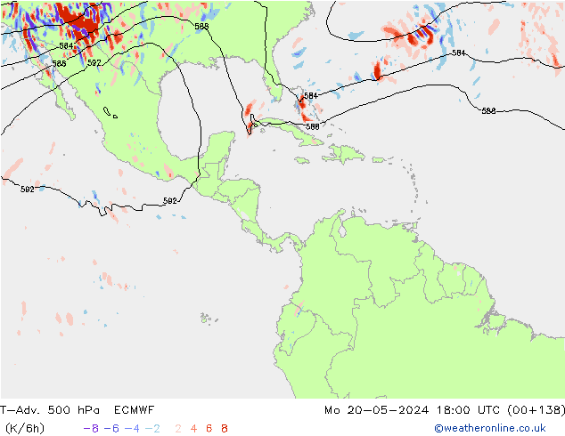 T-Adv. 500 hPa ECMWF Pzt 20.05.2024 18 UTC