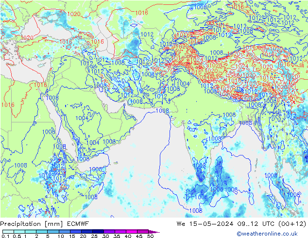 降水 ECMWF 星期三 15.05.2024 12 UTC
