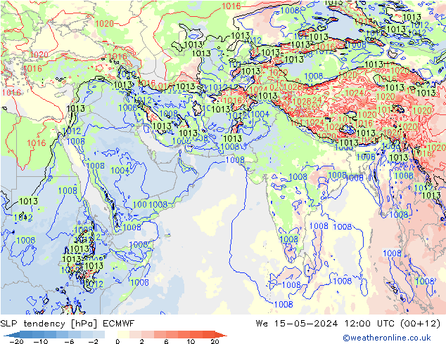 变压 ECMWF 星期三 15.05.2024 12 UTC