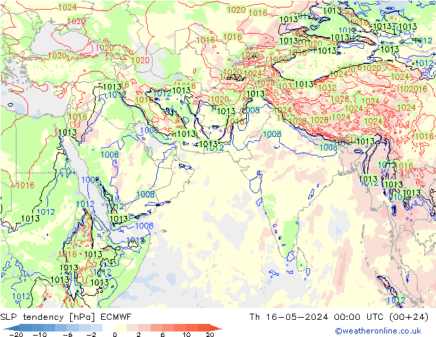 变压 ECMWF 星期四 16.05.2024 00 UTC