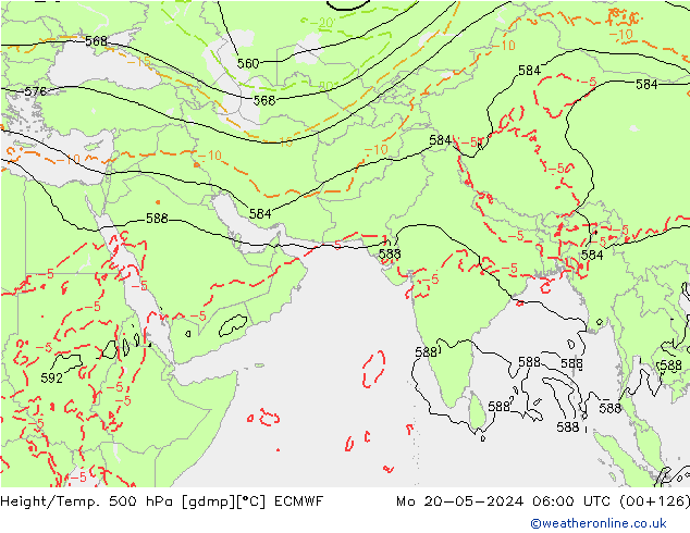 Z500/Rain (+SLP)/Z850 ECMWF Seg 20.05.2024 06 UTC