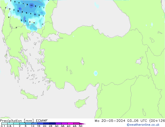 Precipitación ECMWF lun 20.05.2024 06 UTC