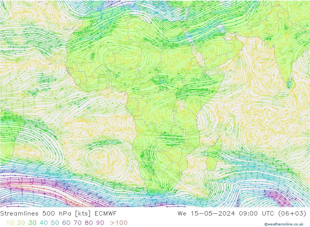  500 hPa ECMWF  15.05.2024 09 UTC