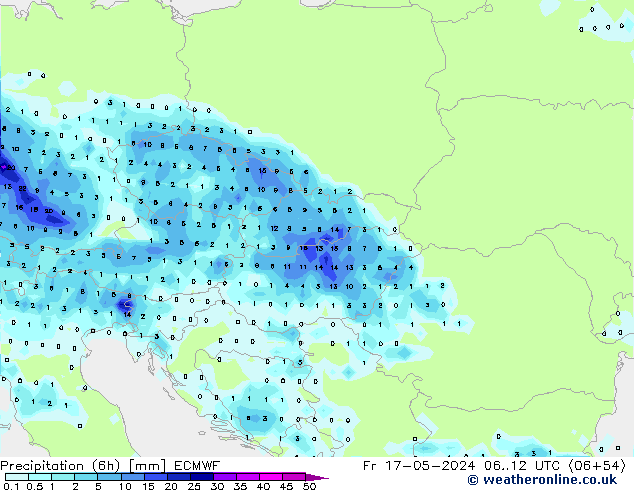 Z500/Rain (+SLP)/Z850 ECMWF Fr 17.05.2024 12 UTC