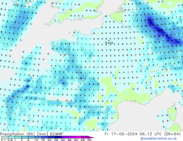 Z500/Rain (+SLP)/Z850 ECMWF ven 17.05.2024 12 UTC