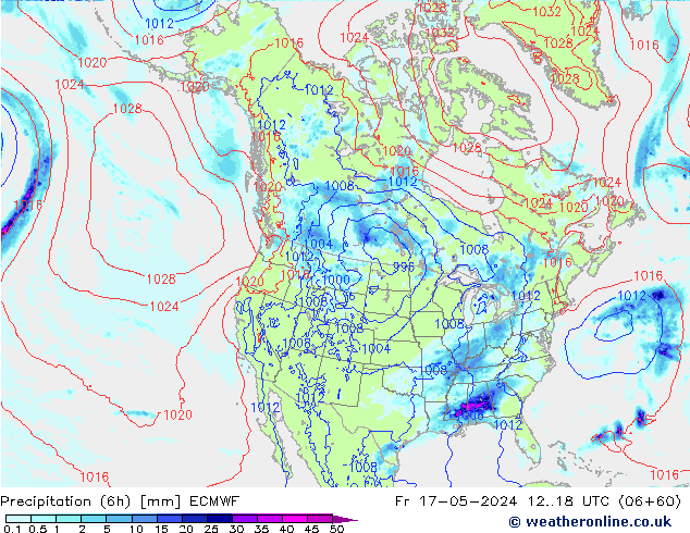 Z500/Rain (+SLP)/Z850 ECMWF Fr 17.05.2024 18 UTC