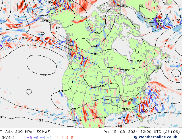 T-Adv. 500 hPa ECMWF Qua 15.05.2024 12 UTC