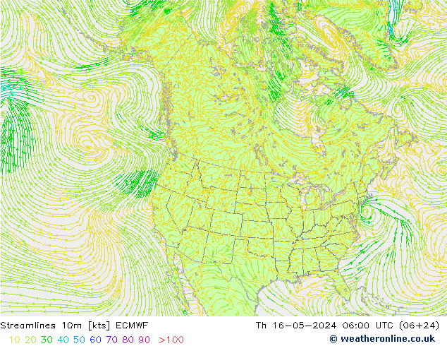 风 10m ECMWF 星期四 16.05.2024 06 UTC