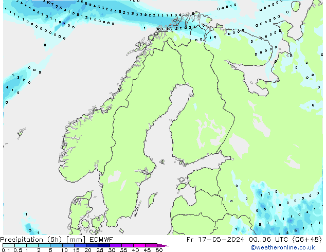 Z500/Rain (+SLP)/Z850 ECMWF Sex 17.05.2024 06 UTC