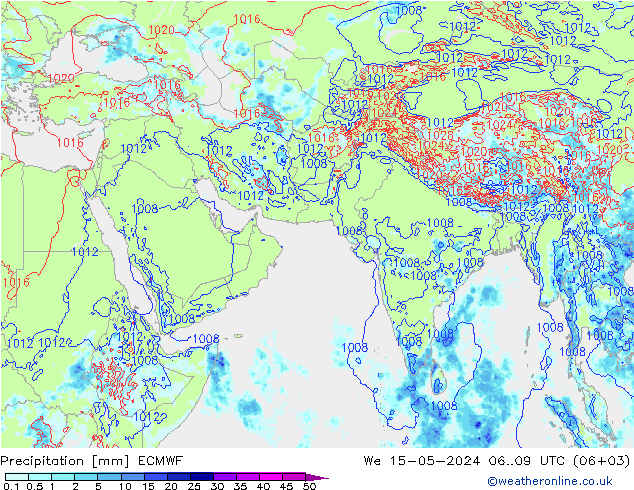 降水 ECMWF 星期三 15.05.2024 09 UTC